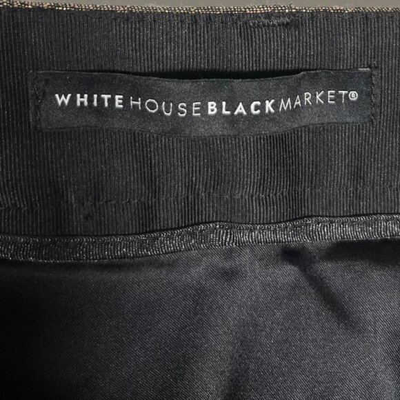 WHBM Gold Metallic Foil Straight Leg Trousers - Picture 5 of 5